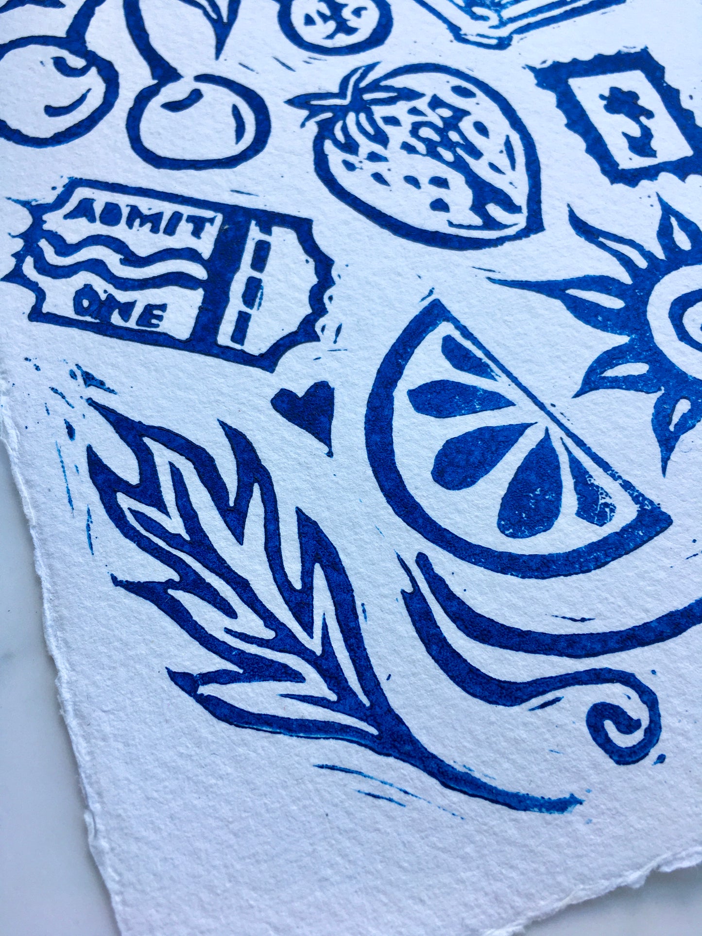 Summer Lino Print