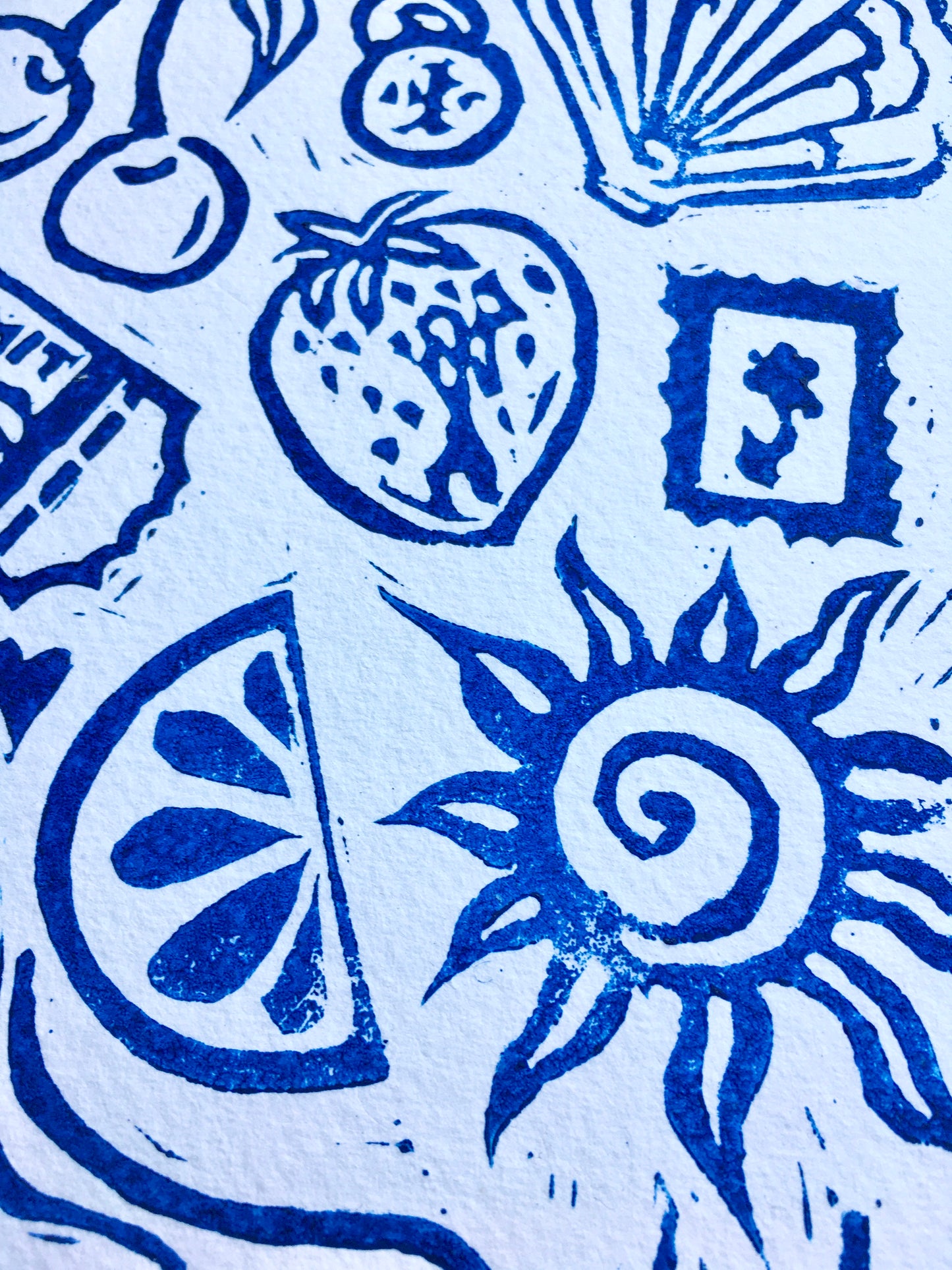 Summer Lino Print