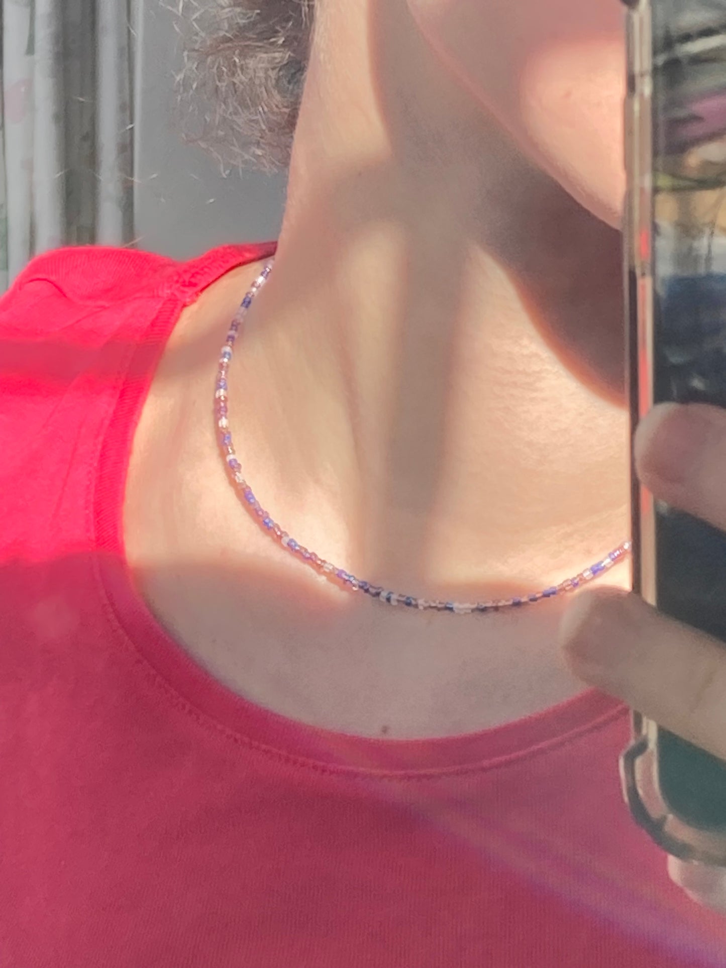 Nebula beaded necklace