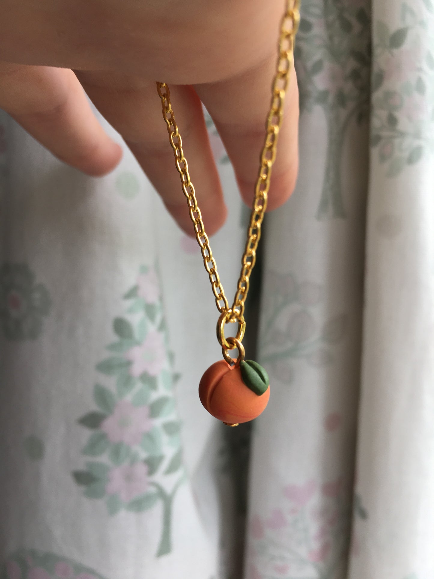 Peach necklace