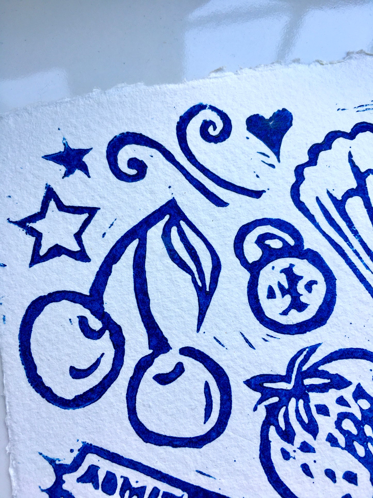 Summer Lino Print