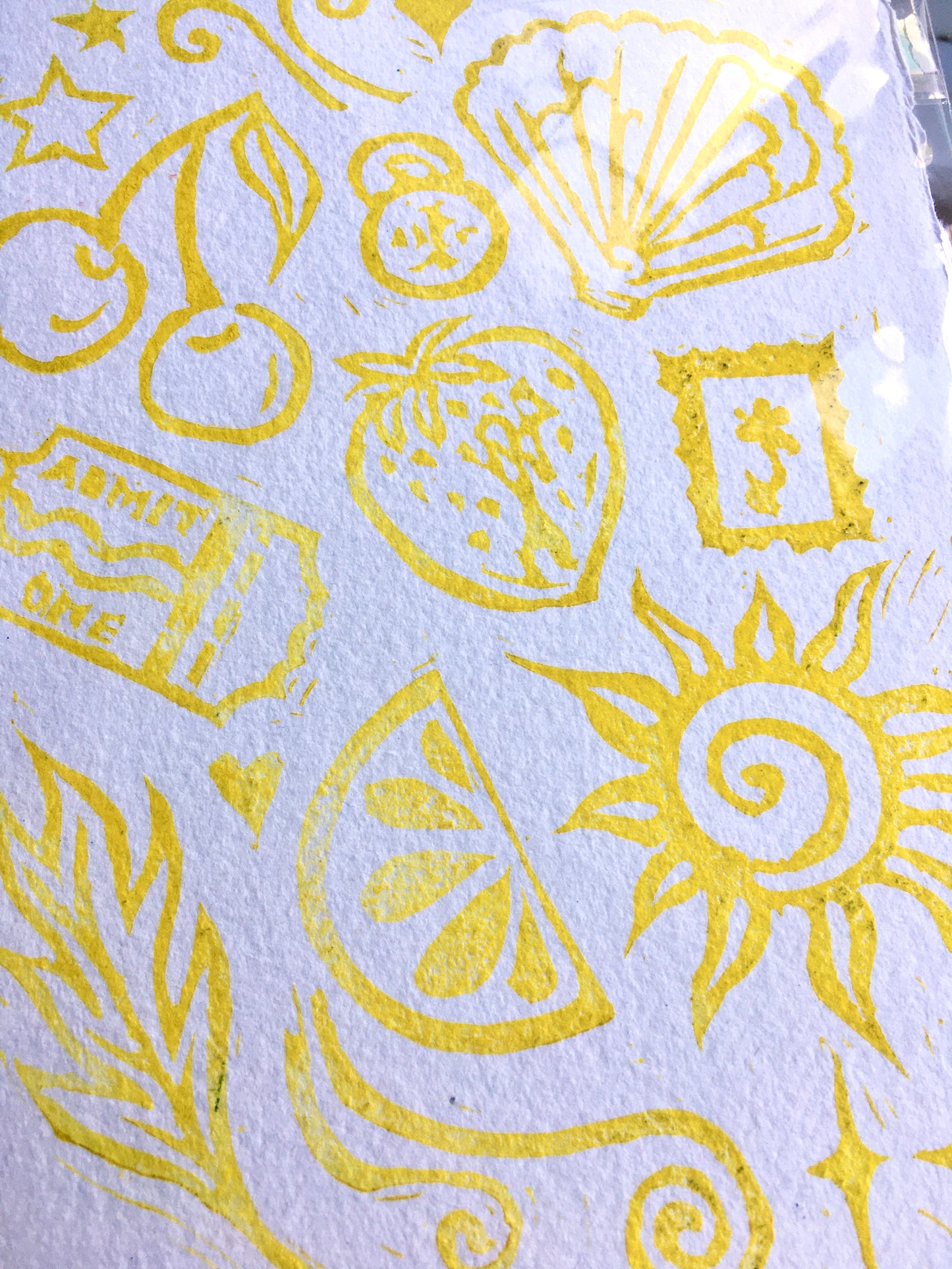 Summer Lino Print