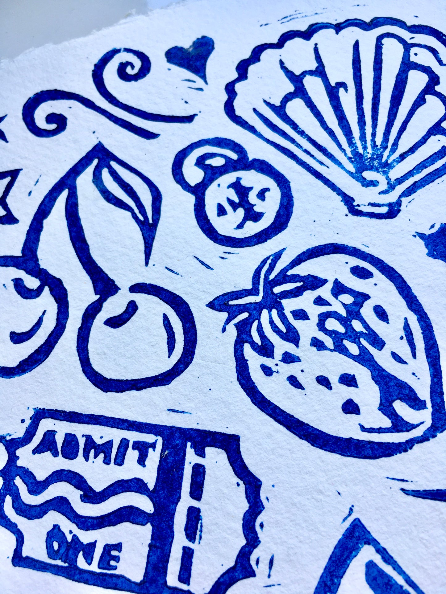 Summer Lino Print