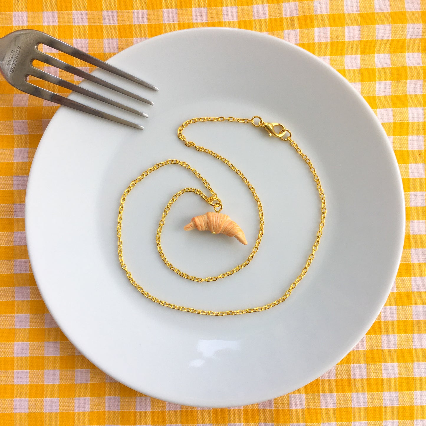 Croissant necklace