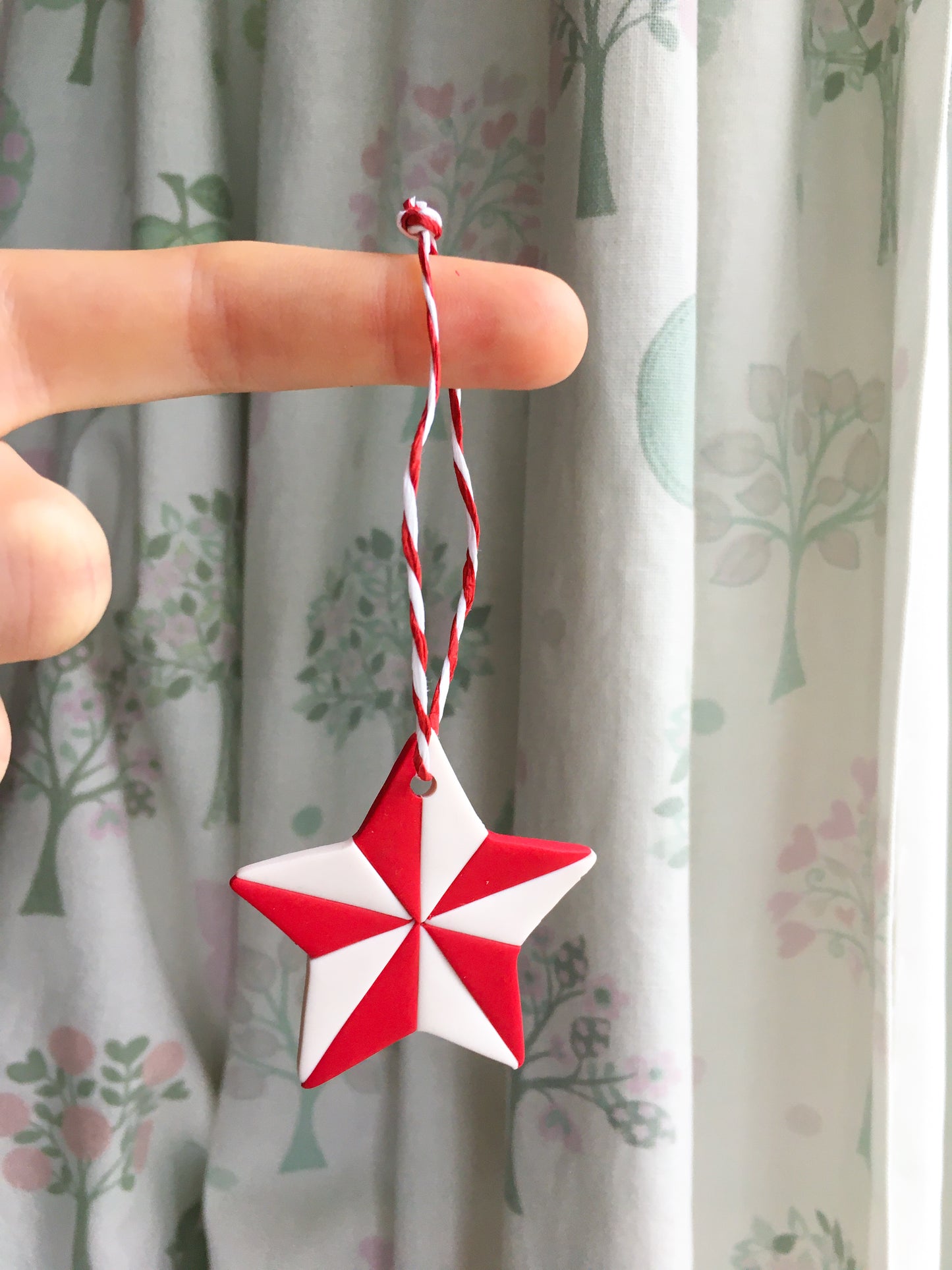 Candy Cane stars ornament