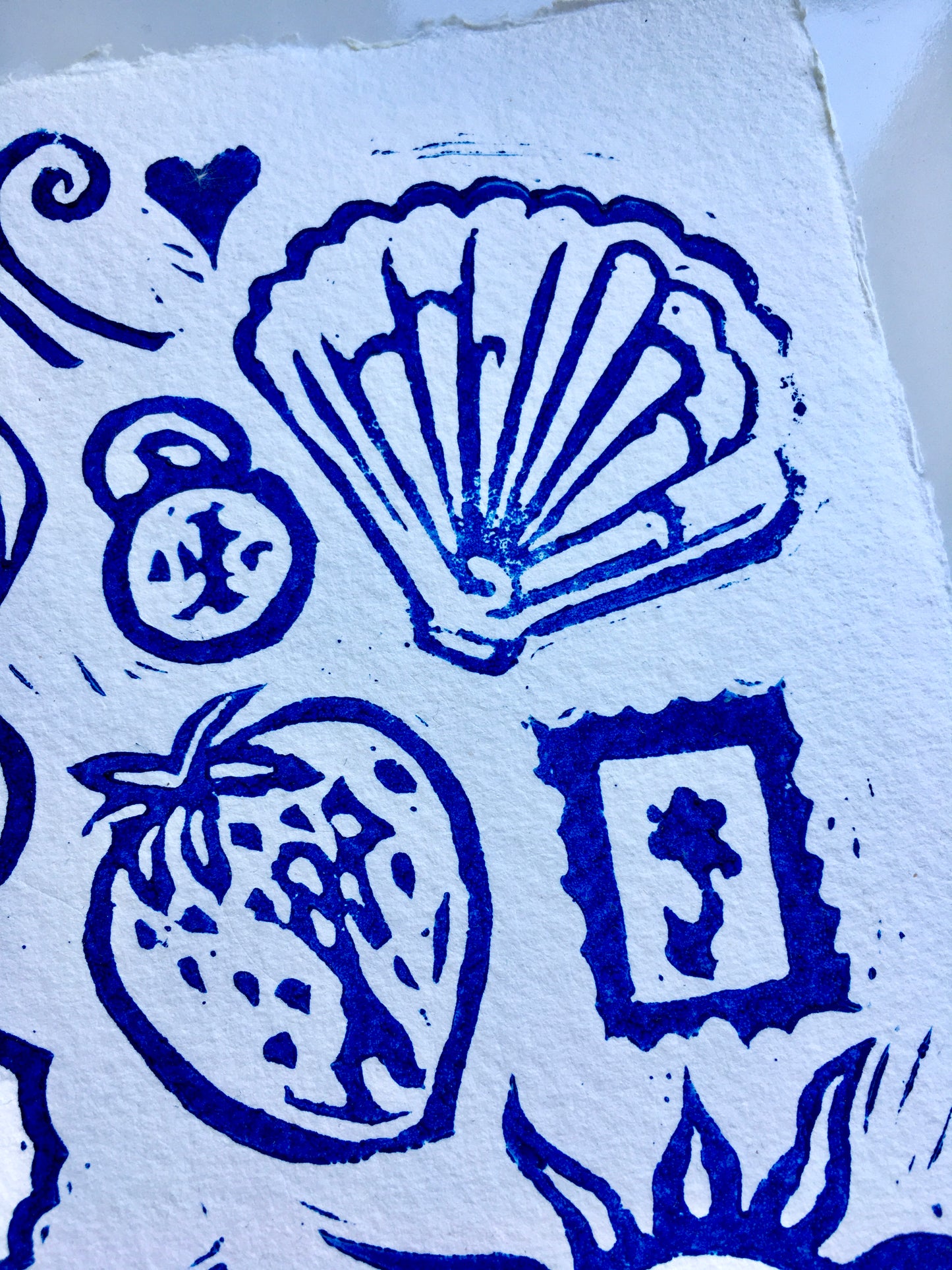 Summer Lino Print