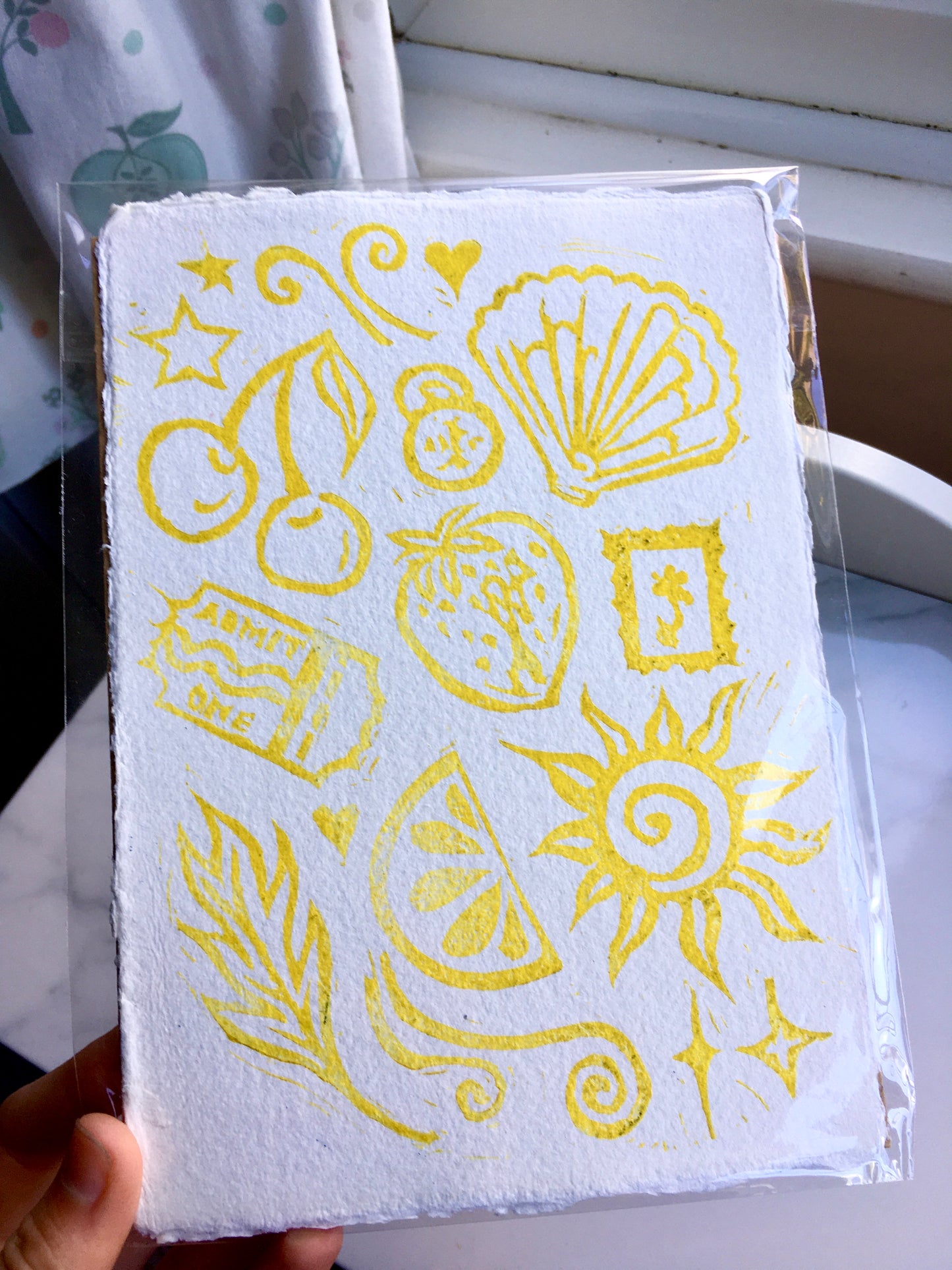 Summer Lino Print