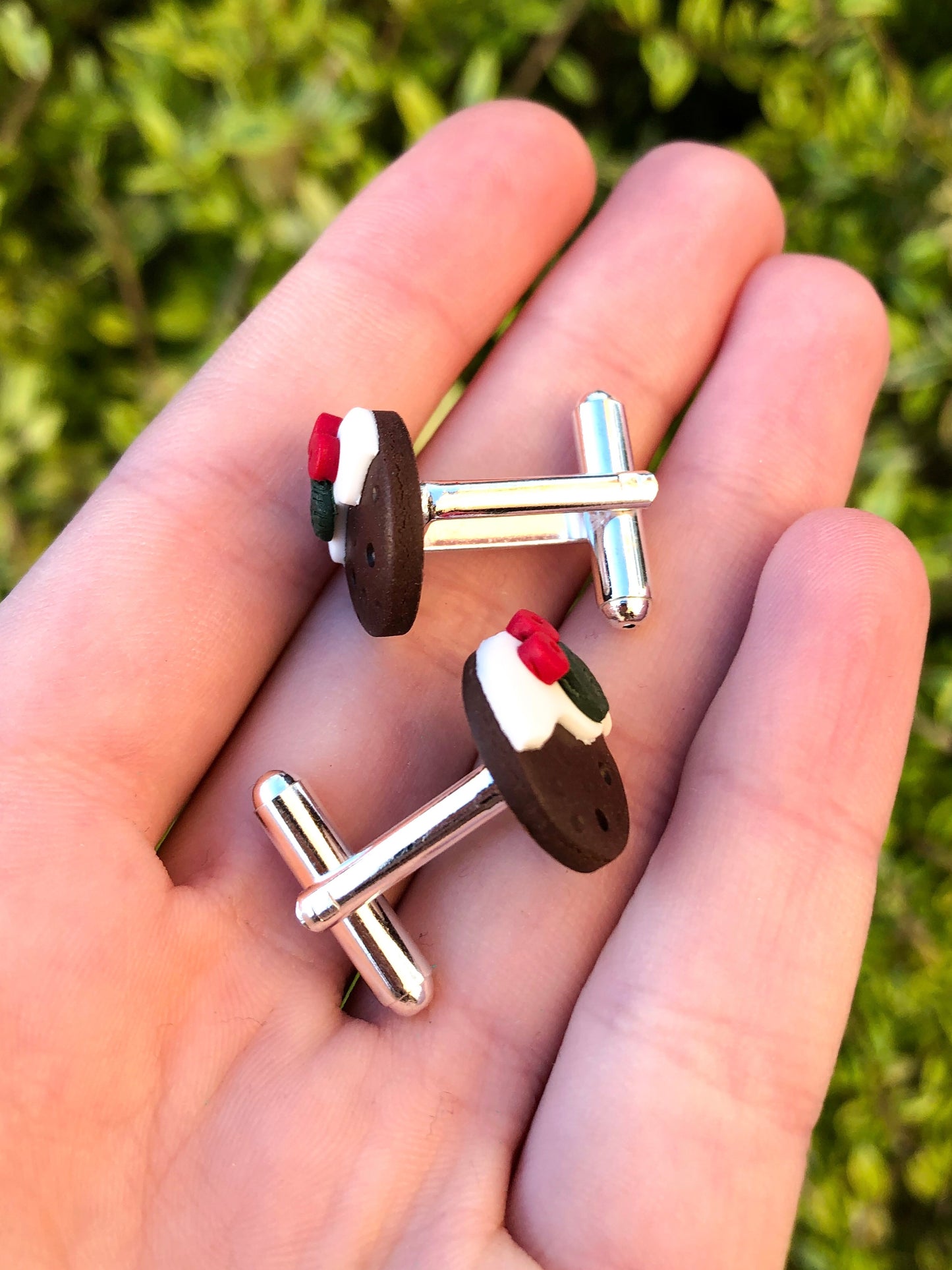 Christmas Pud cufflinks