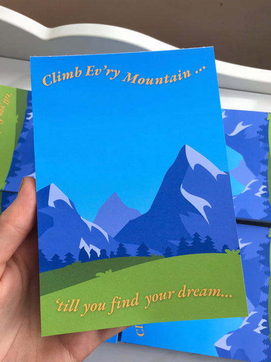 Climb Ev'ry Mountain notepad