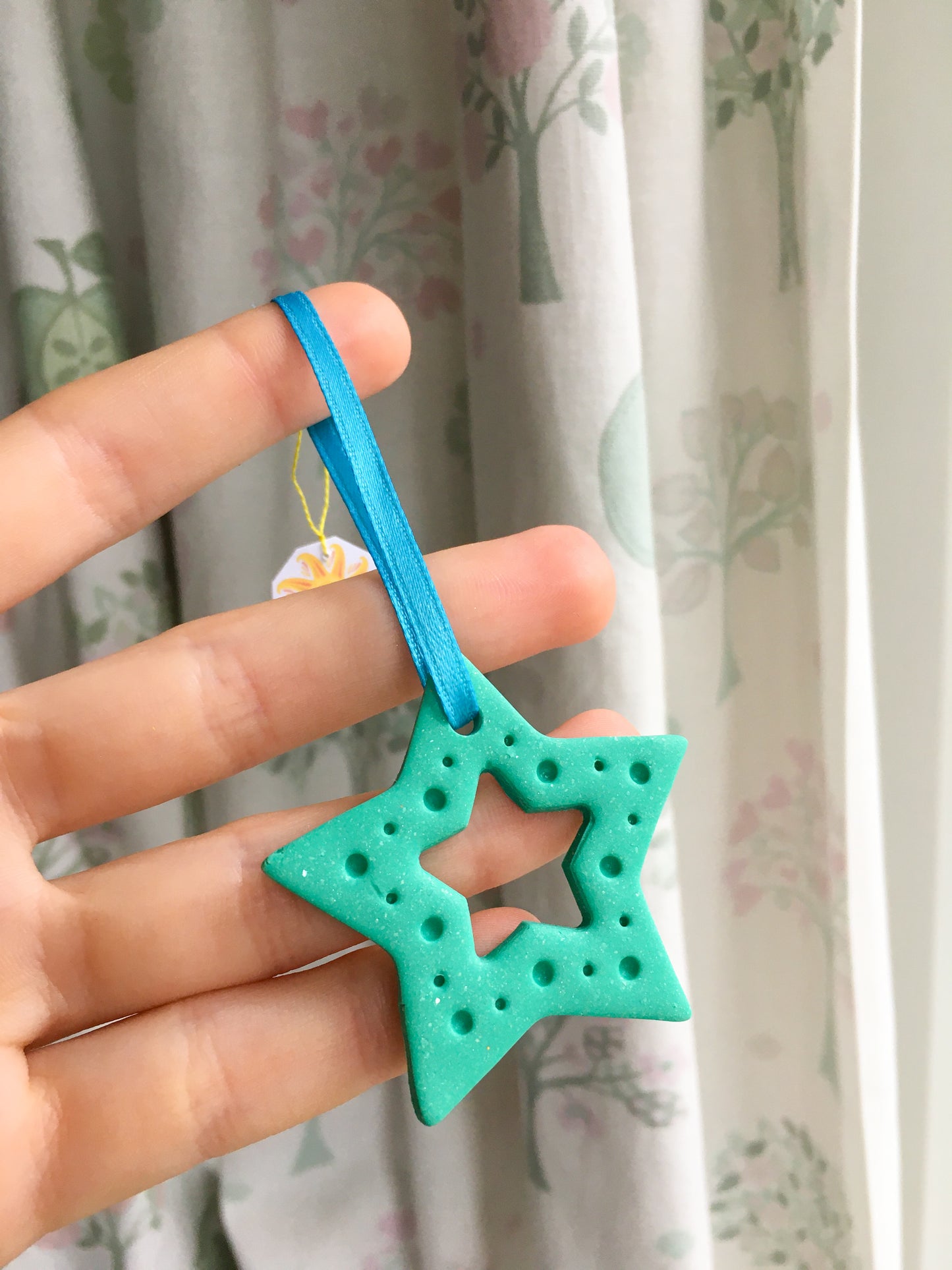 Colourful Hollow Stars ornament