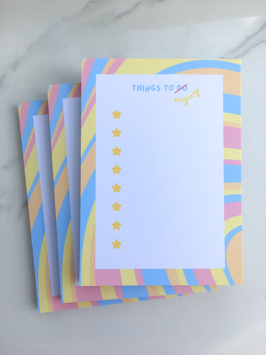 Things To Enjoy notepad