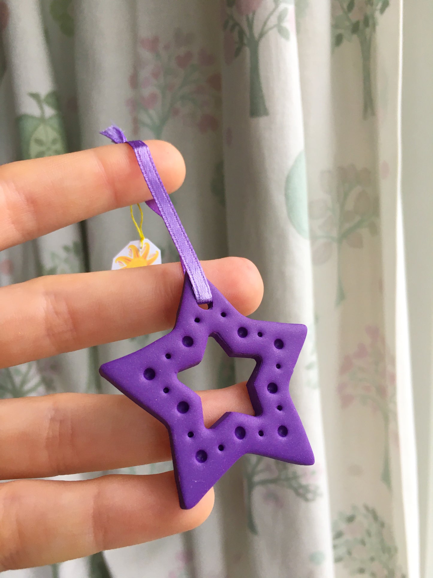 Colourful Hollow Stars ornament