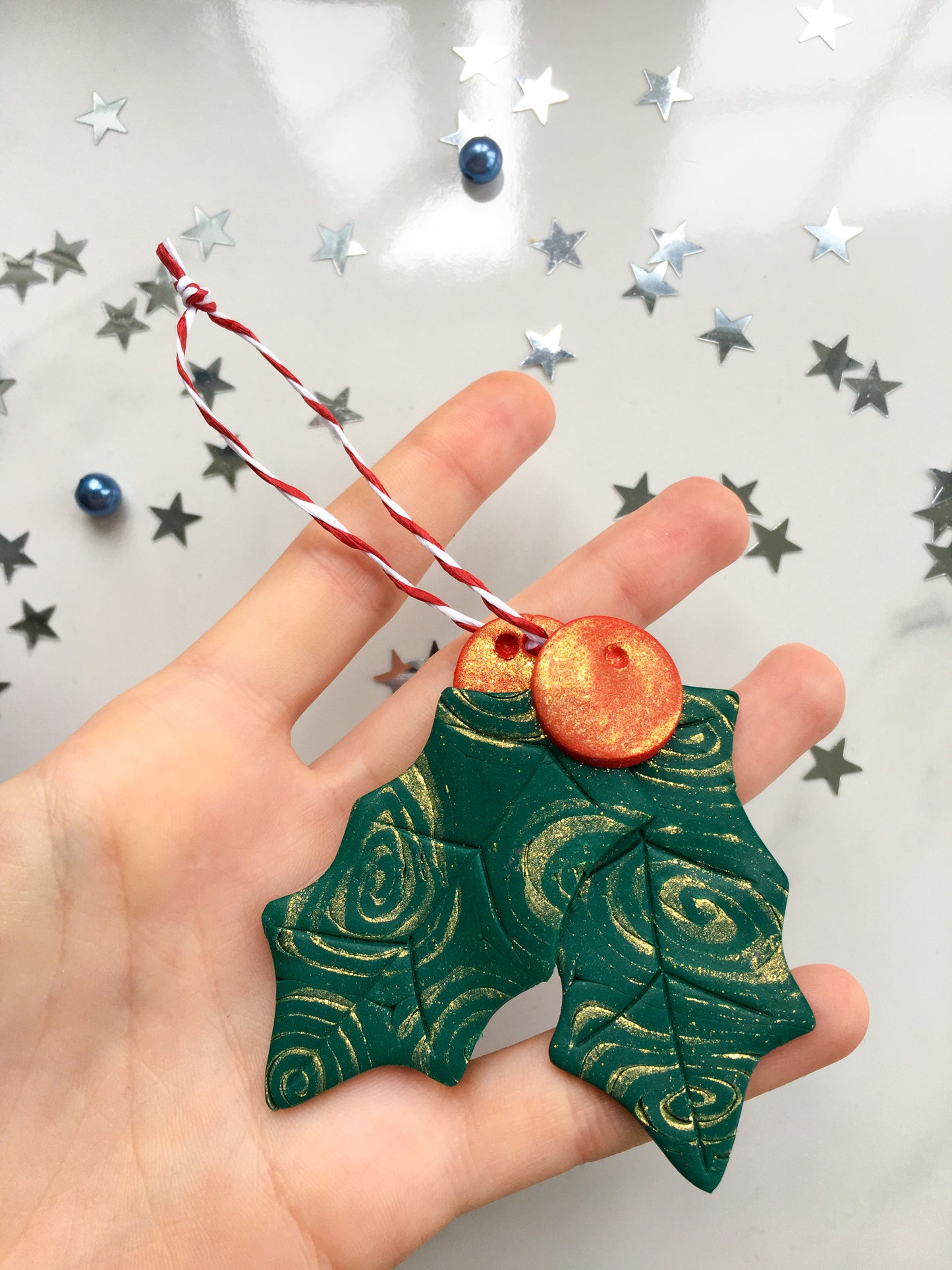 Sparkling Holly ornament