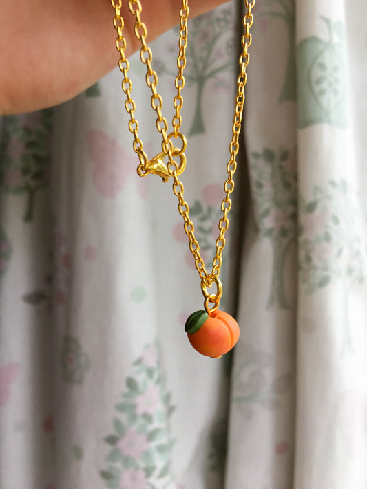 Peach necklace