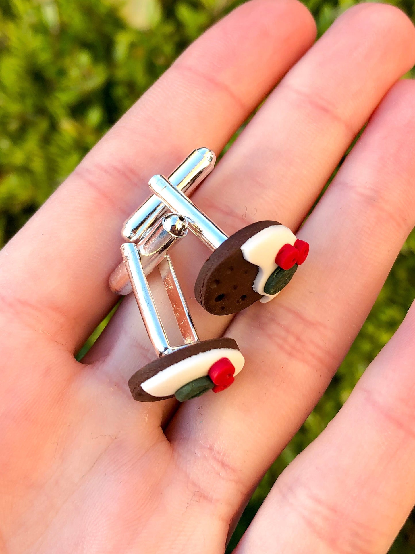 Christmas Pud cufflinks