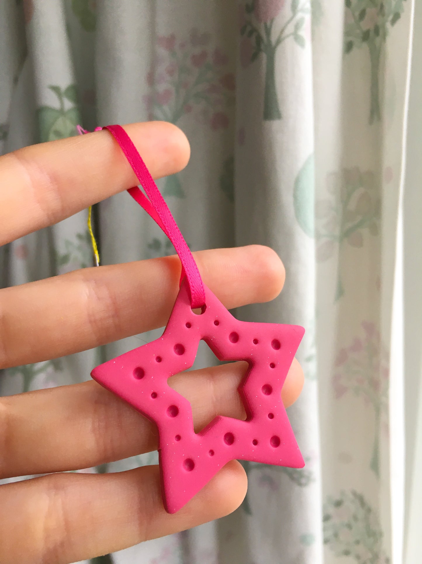 Colourful Hollow Stars ornament