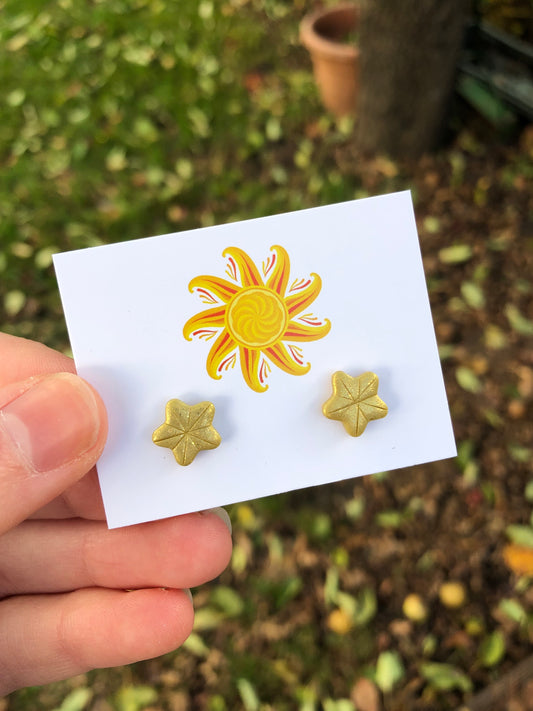 Golden Stars micro studs