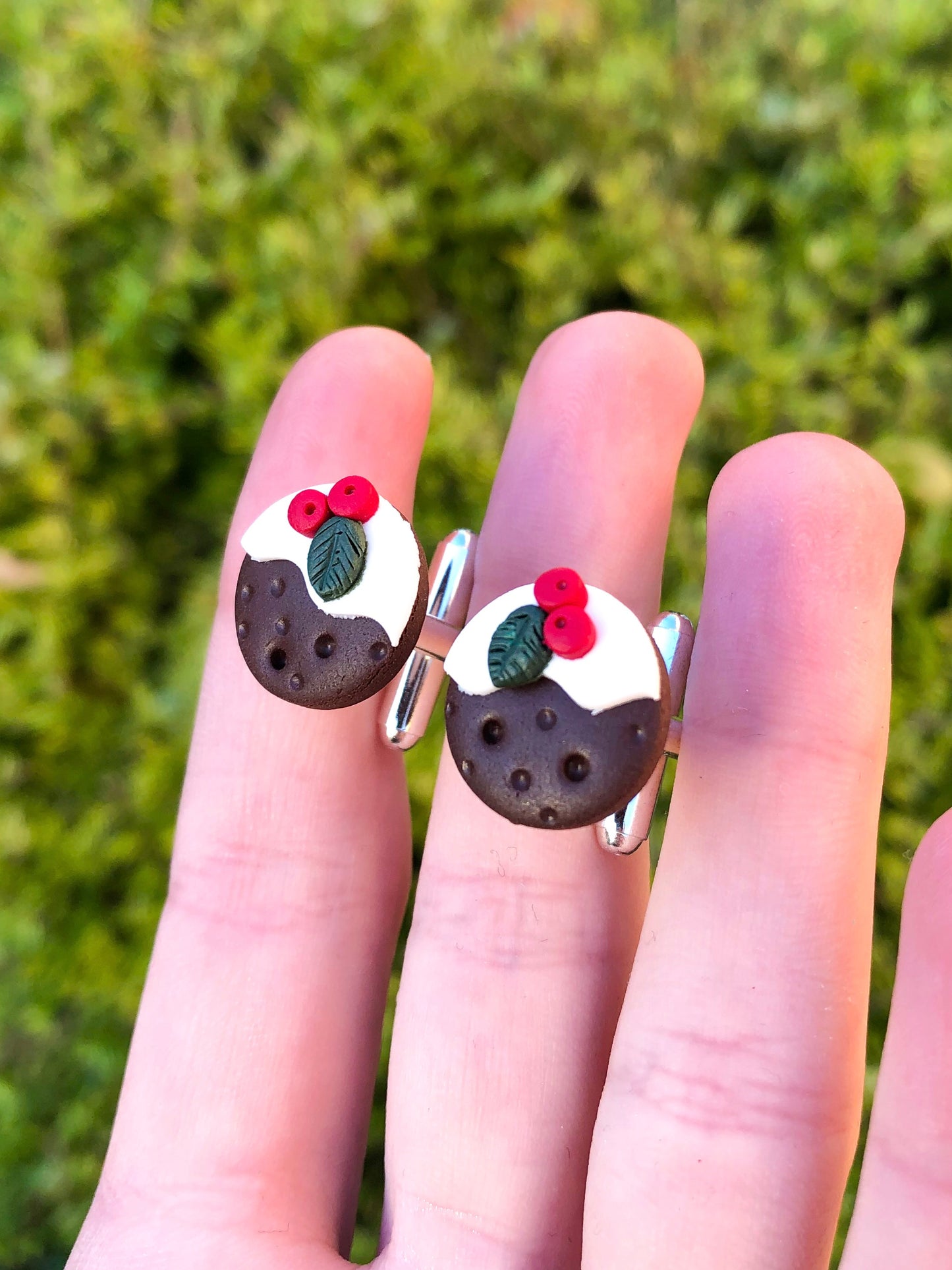 Christmas Pud cufflinks