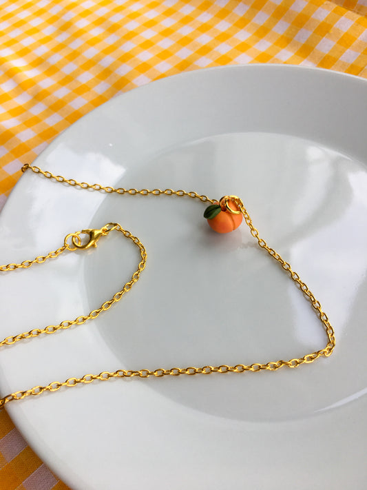 Peach necklace