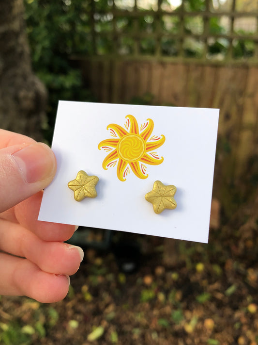 Golden Stars micro studs