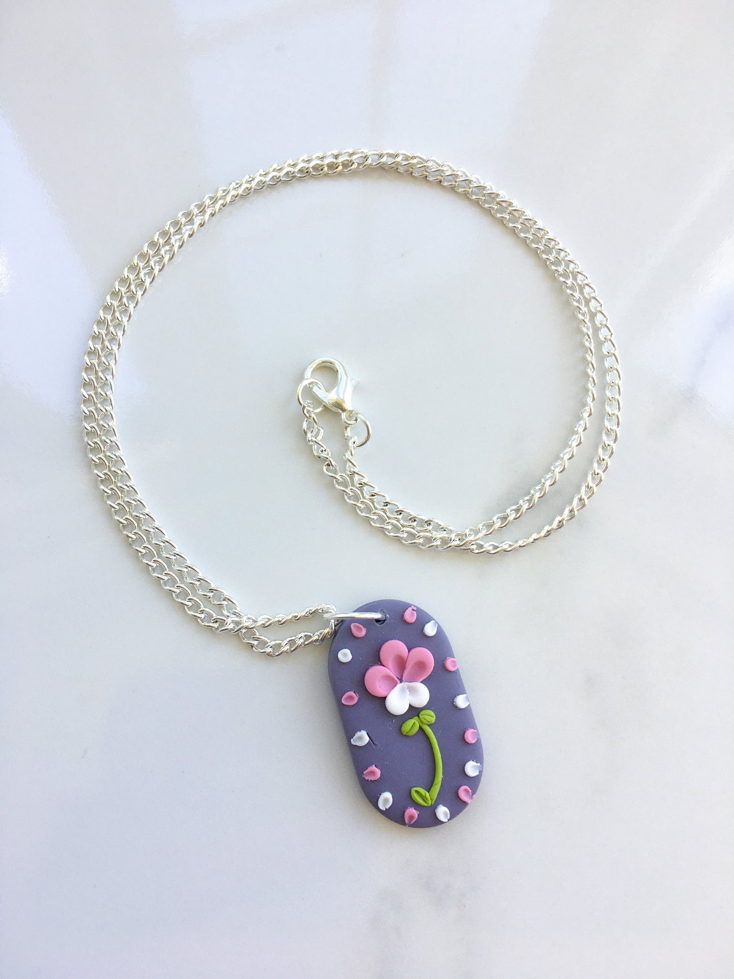 Pansy pendant