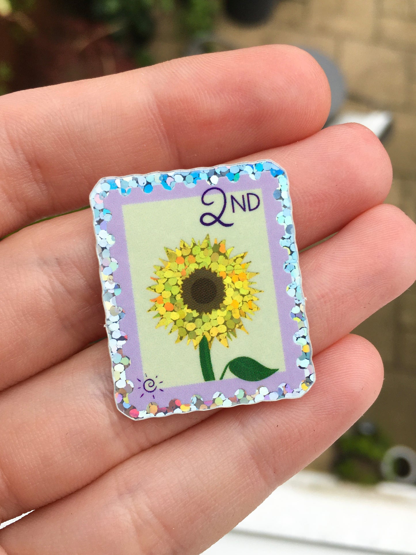 Sunflower Stamp sticker