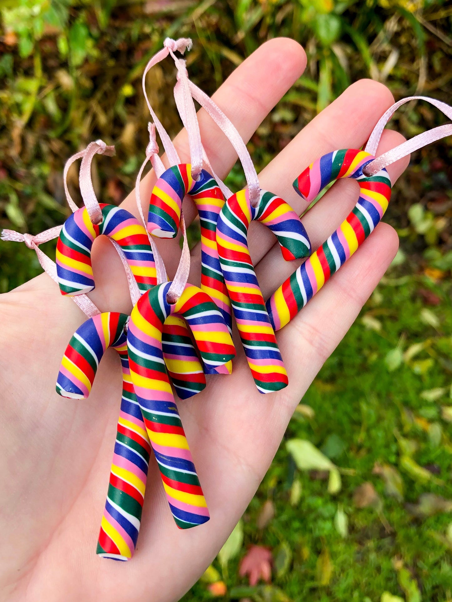Rainbow Cane ornament