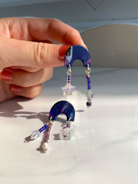 Aurora beaded dangles