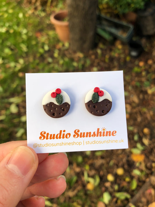 Christmas Pud studs