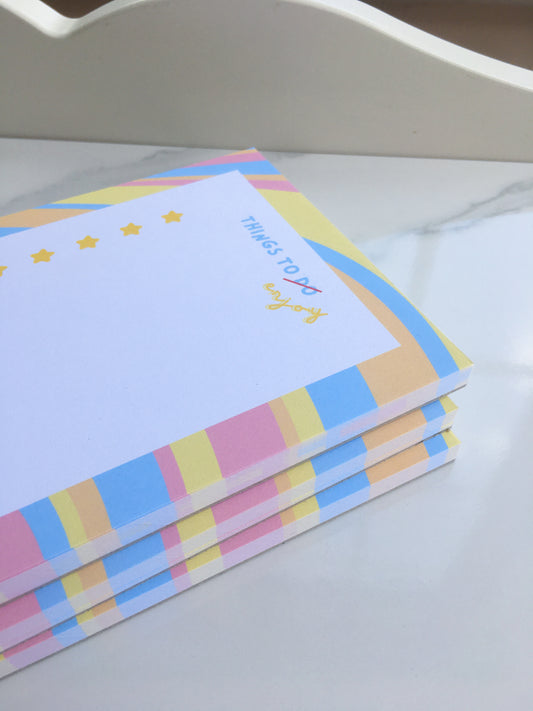 Things To Enjoy notepad