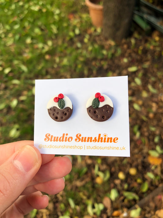 Christmas Pud studs