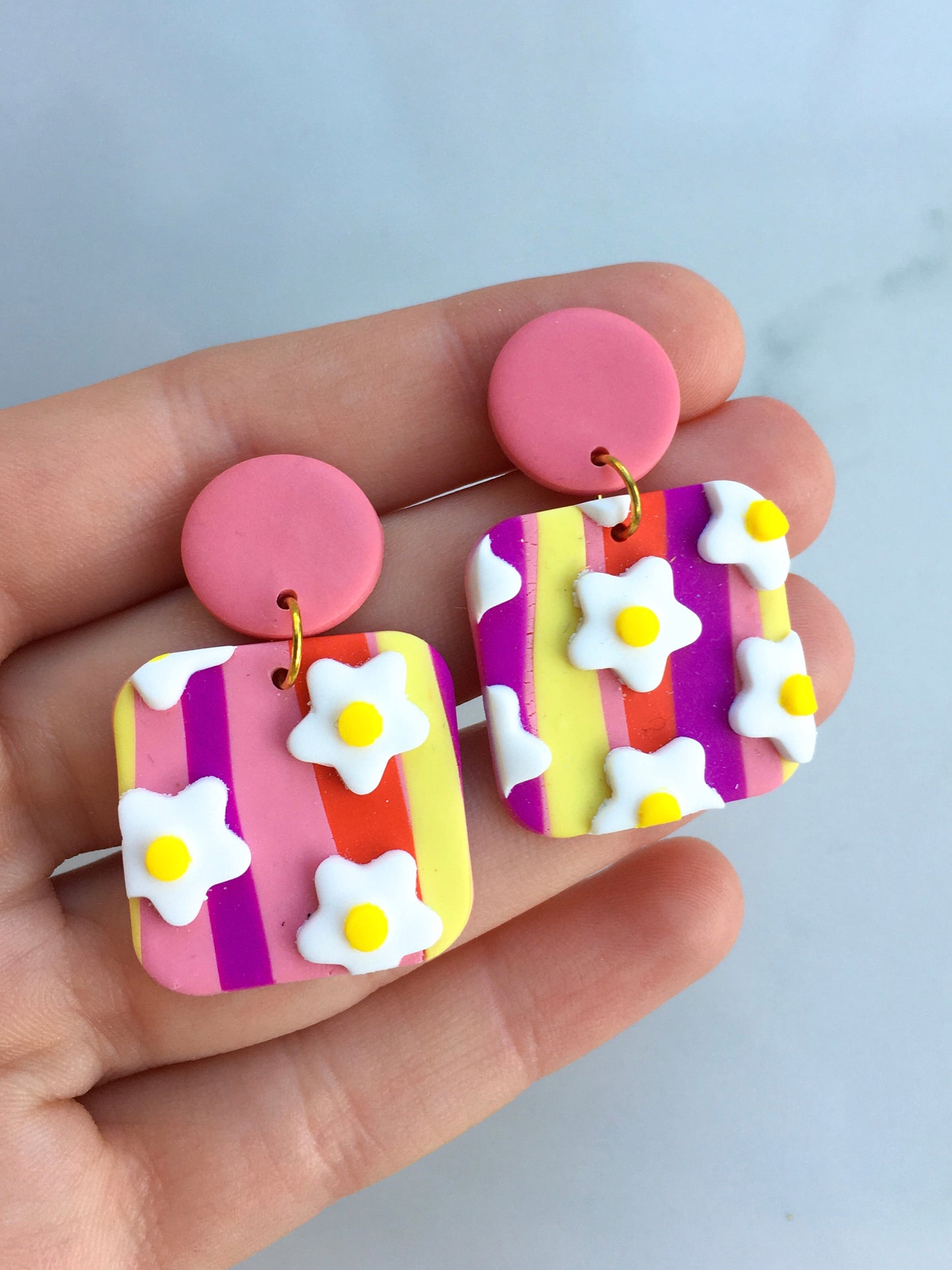 Flower Power studded squares