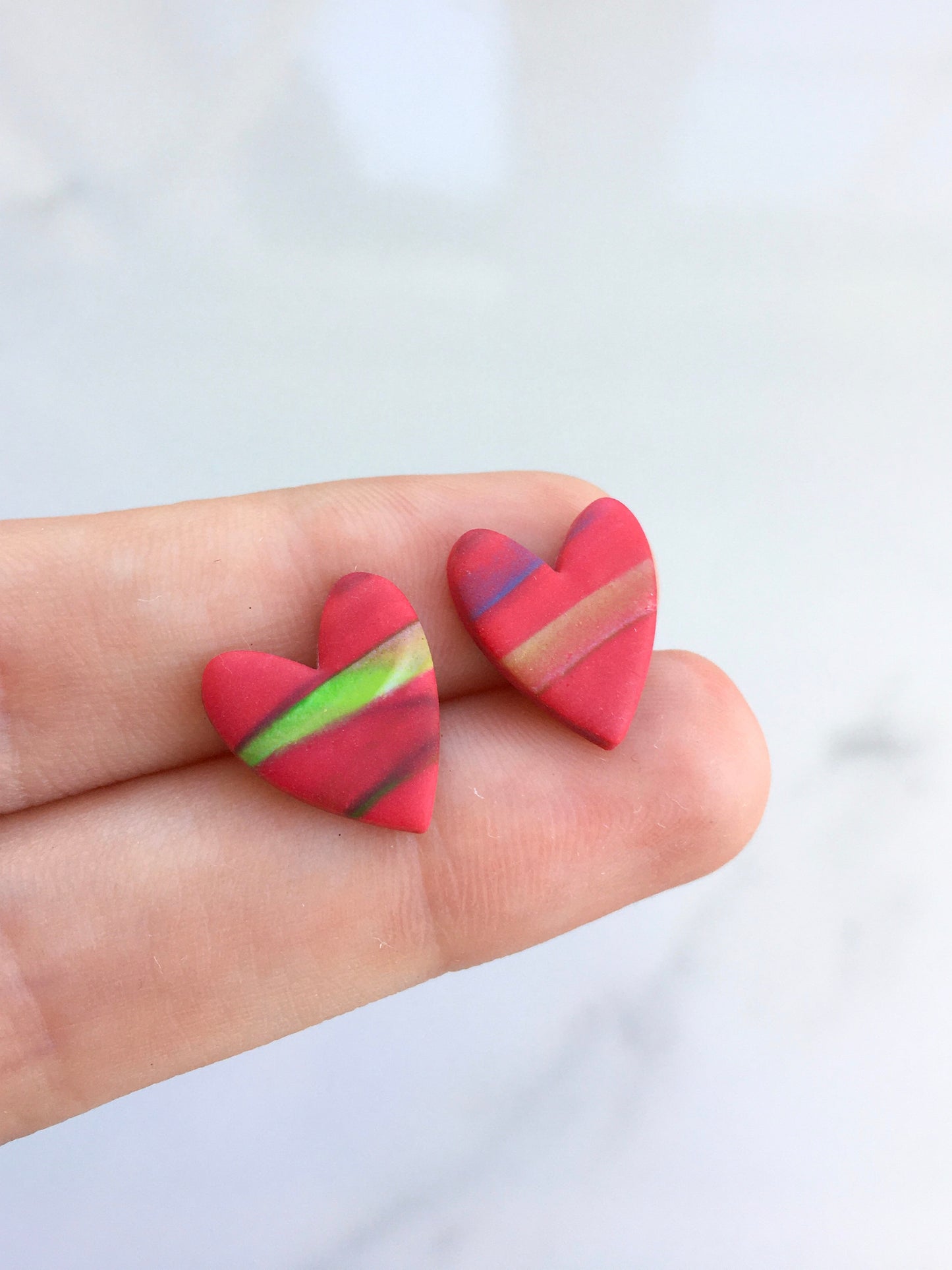 Heart Studs - Various