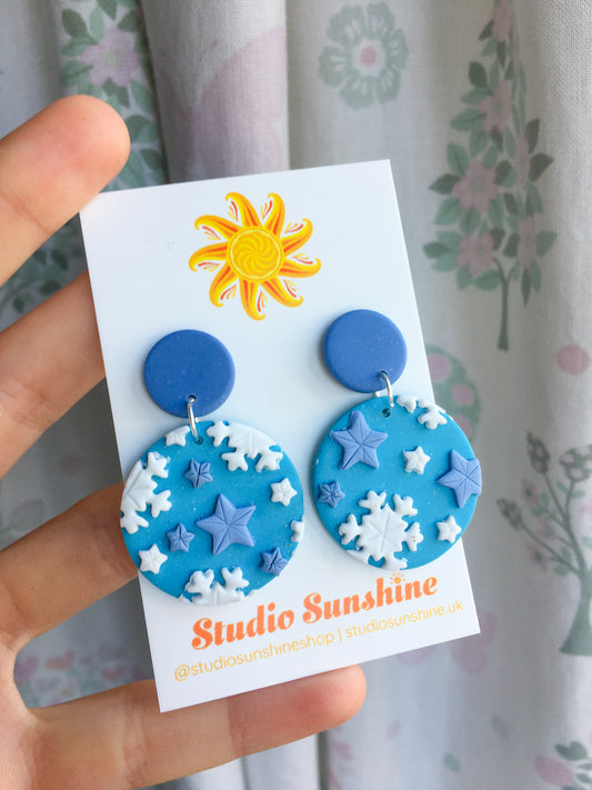 December Skies stud drops