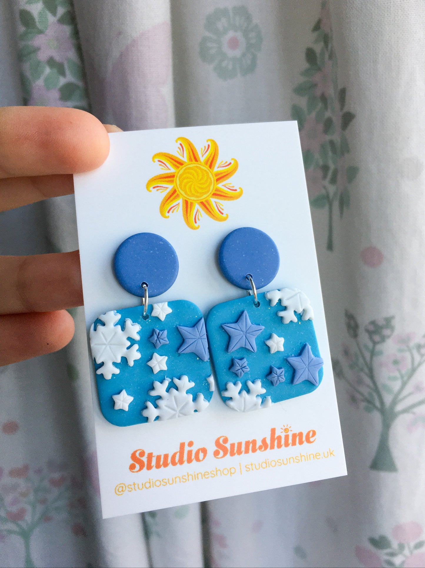 December Skies stud top squares