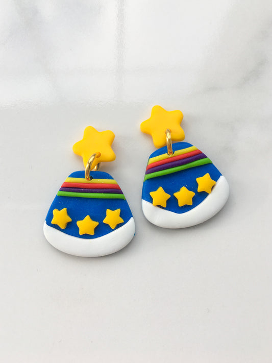 Rainbow Brite stud tops