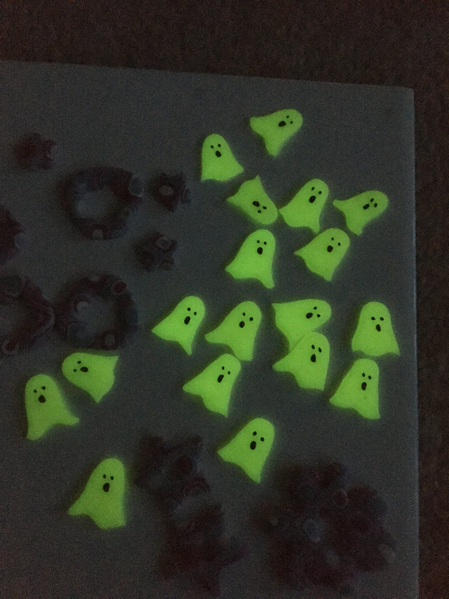 Glow Ghost studs