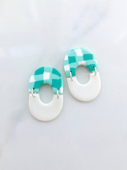 Mint Gingham two-tones
